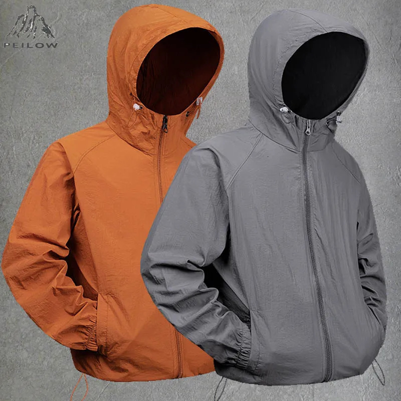 Summer Waterproof Hiking Jackets Men Fishing Cycling Hooded Gym Sports Running Coat Outdoor SunProtective Jacket Women Clothing y260609BANJIA