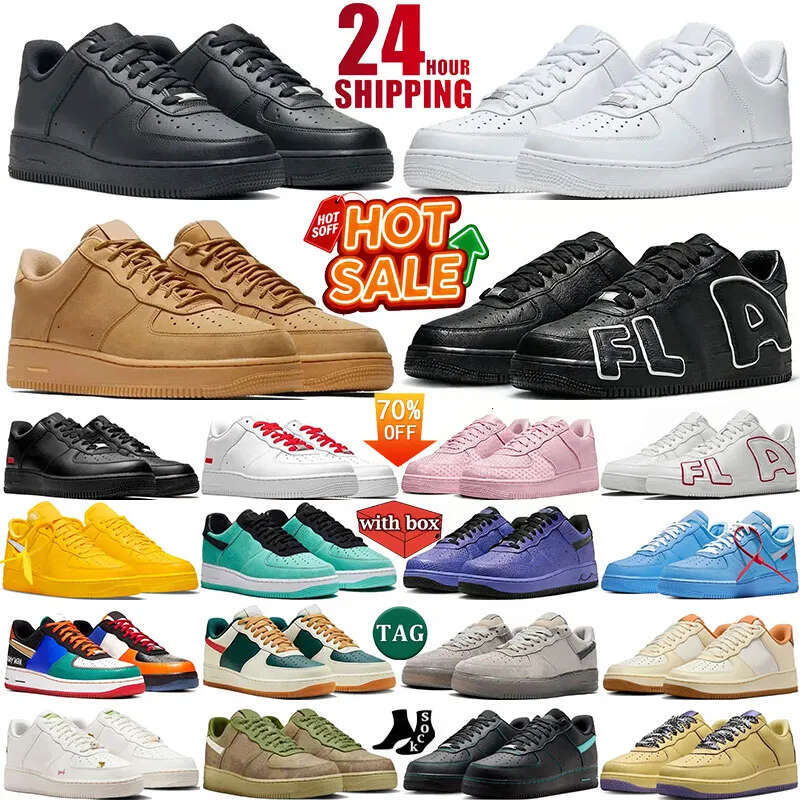 Designer Shoes One a1 Casual Running Sneakers Classic 1 Triple Black Red Wheat Panda Utility Starstruck White Ice Outdoor Sports Runners 1s Mens Wom