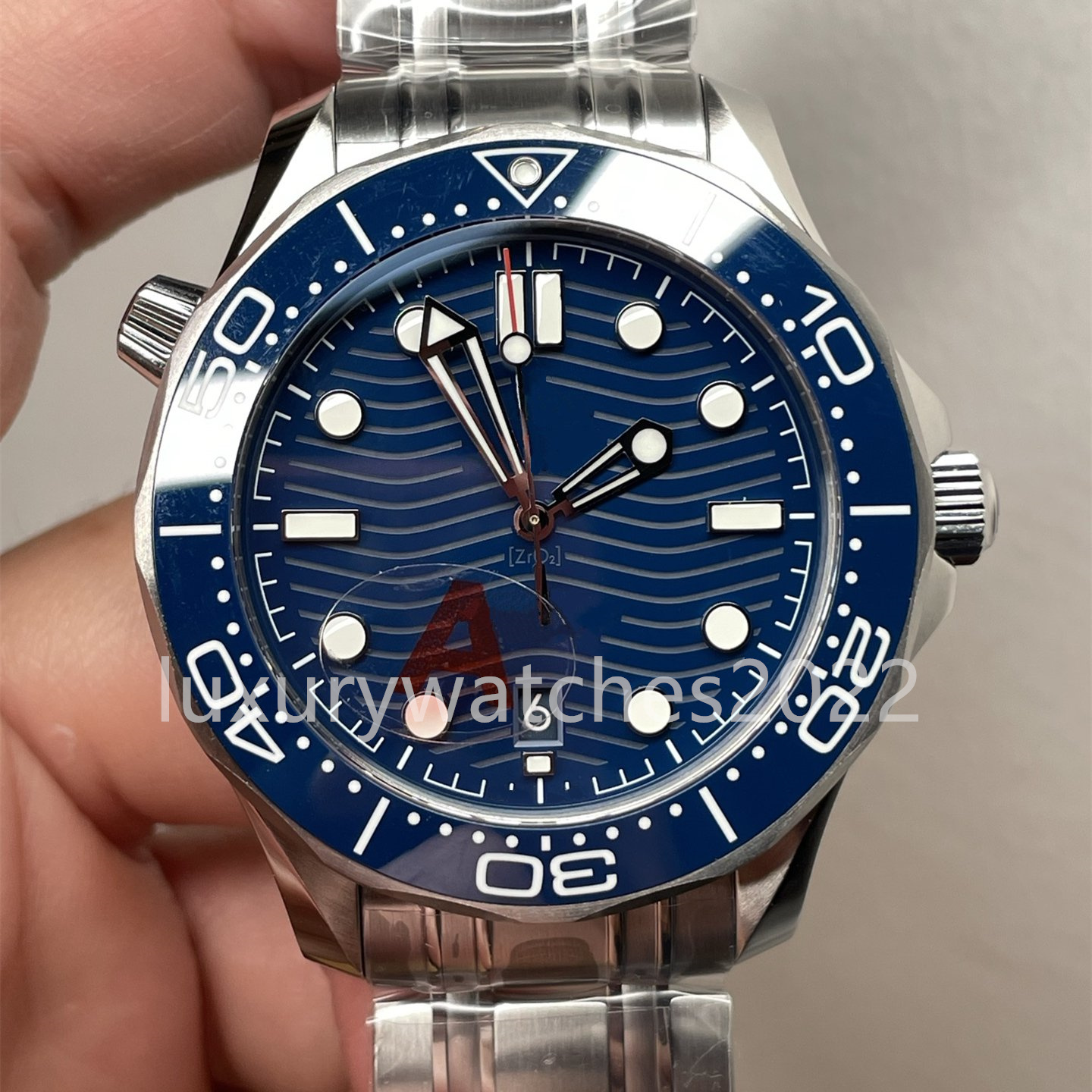 VS Factory V4 Version Sales Men's Watches 42mm Ceramic Bezel Black Blue White Dial 300M Dive Luminous Automatic cal. 8800 Movement Sport VSF-image-773459250