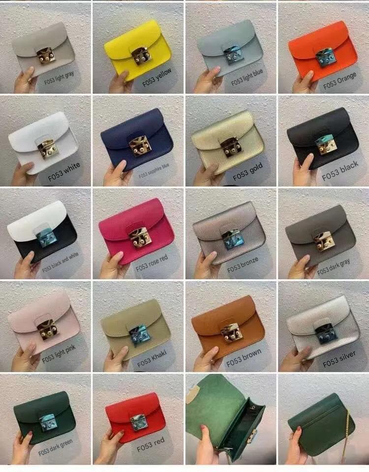 Fashion Contrast Color Crossbody Bags Luxury Designer Shoulder Bag PU Leather Women Flap Small Square Handbags Classic Metal Lock Chain Purses