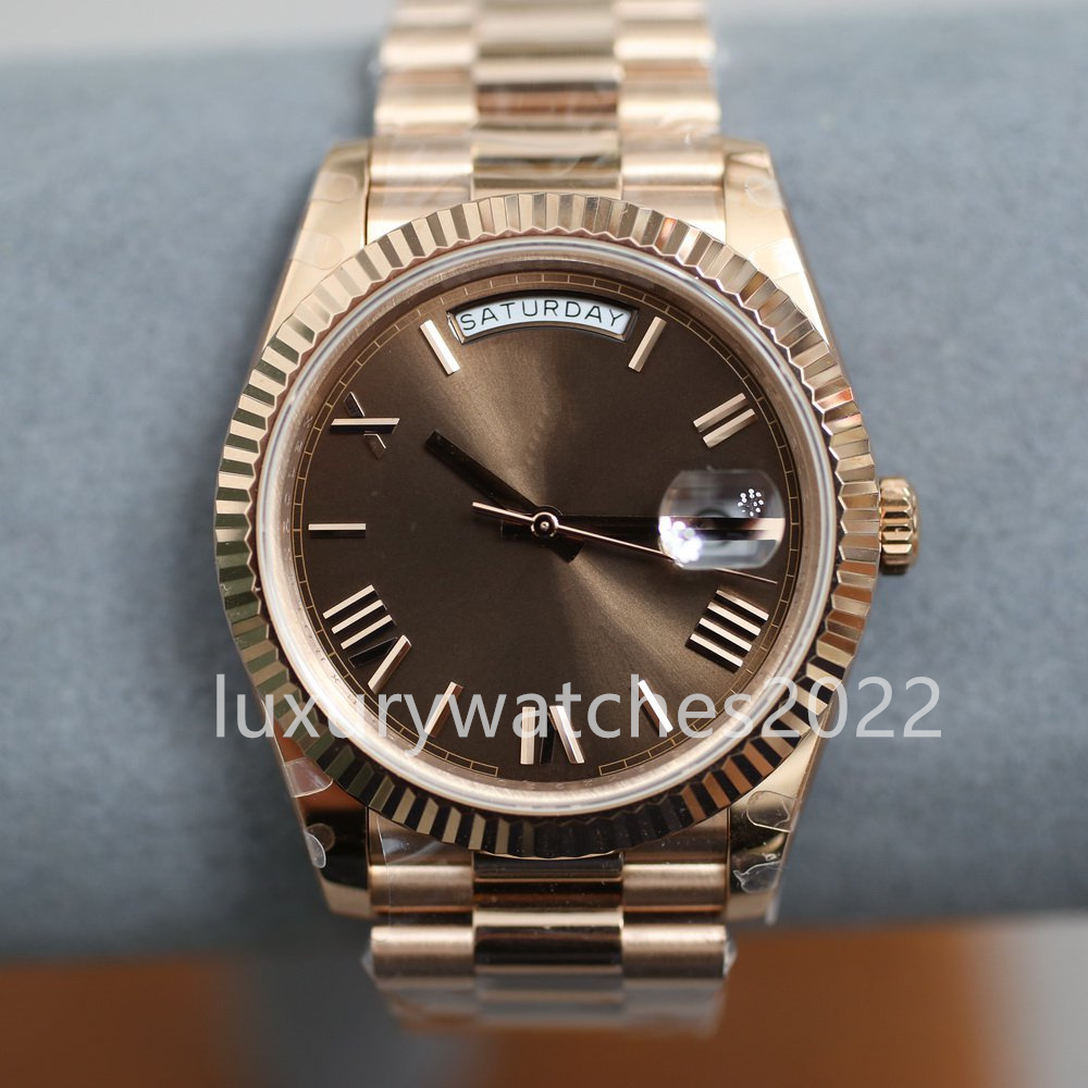 BP Factory Mens Watches 40mm men watch 228239 228238 228235 new type Gradient Blue Roman dial Automatic Movement Watch Steel Day Date Men's