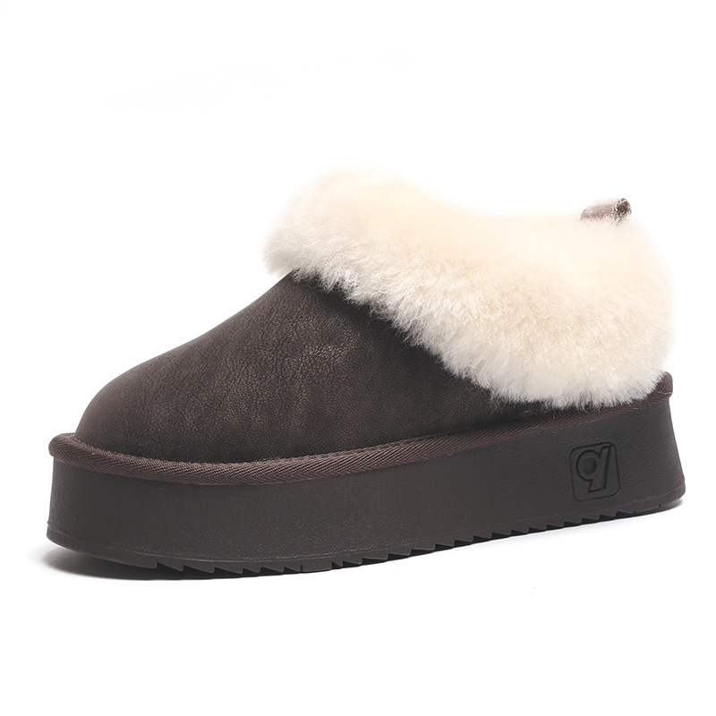 Designer de luxe Hot Livraison gratuite Bottes de neige de luxe Minimaliste Mi-longueur Neige avec un design de niche et des bottes de fourrure a