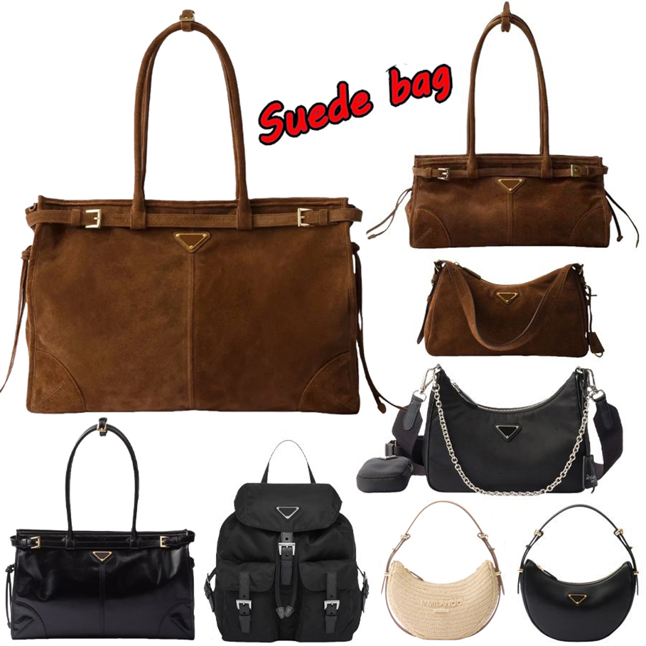 Luxury bag Designer Tote Bag for Women HighQuality Metallic Leather with Solid Colors Suede Handbags