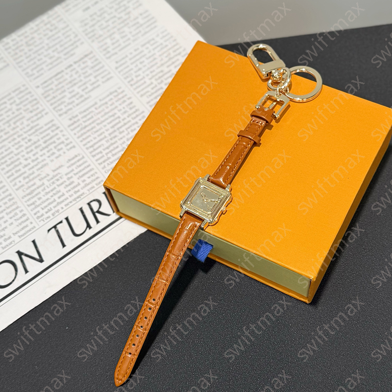 Montre Style Designer porte-clés pour femmes de luxe en cuir porte-clés sac pendentif porte-clés sac à main charme accessoires de mode
