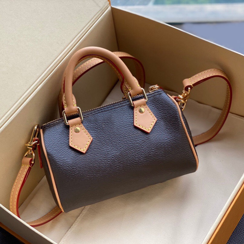 Brown Women Handbag Luxury Designer Bag Nono Genuine Leather Handbag Top Grade Crossbody Bag Mini Soft Cowhide Women's Limited Edition Handb-image-950846710