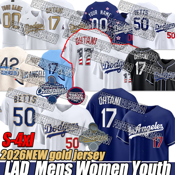 Shohei Ohtani #Yoshinobu Yamamoto la dodgers jersey Gold 50 Mookie Betts Freddie Freeman tokyo series usa 250 Baseball jersey 2025 tokyo series 2-image-935331974