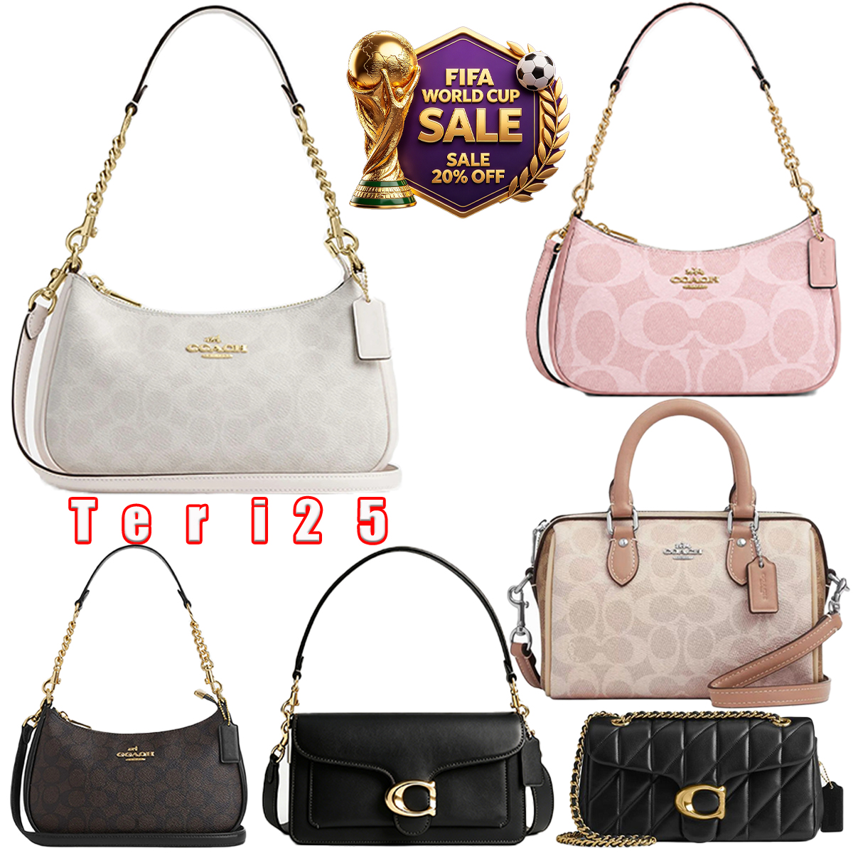 Designer Bag coachbagas Teri25 coachcross body bag Classic tabby20 bag Shoulder Bag Women's Luxury Handbag Top Leather Hobo bag Wallet Rowan-image-915689536