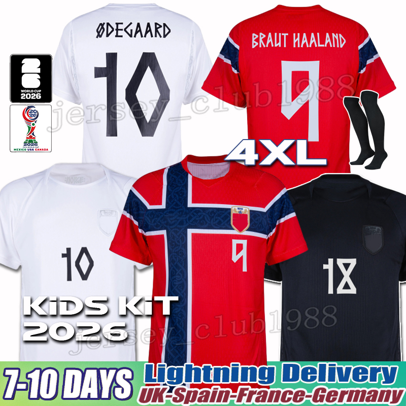 norway football shirt HAALAND Soccer Jerseys odegaard strand Larsen Sorloth Nusa Berge Bobb Thorstvedt Ryerson Norway World Cup 2026 kid kit xxxl-image-934335113
