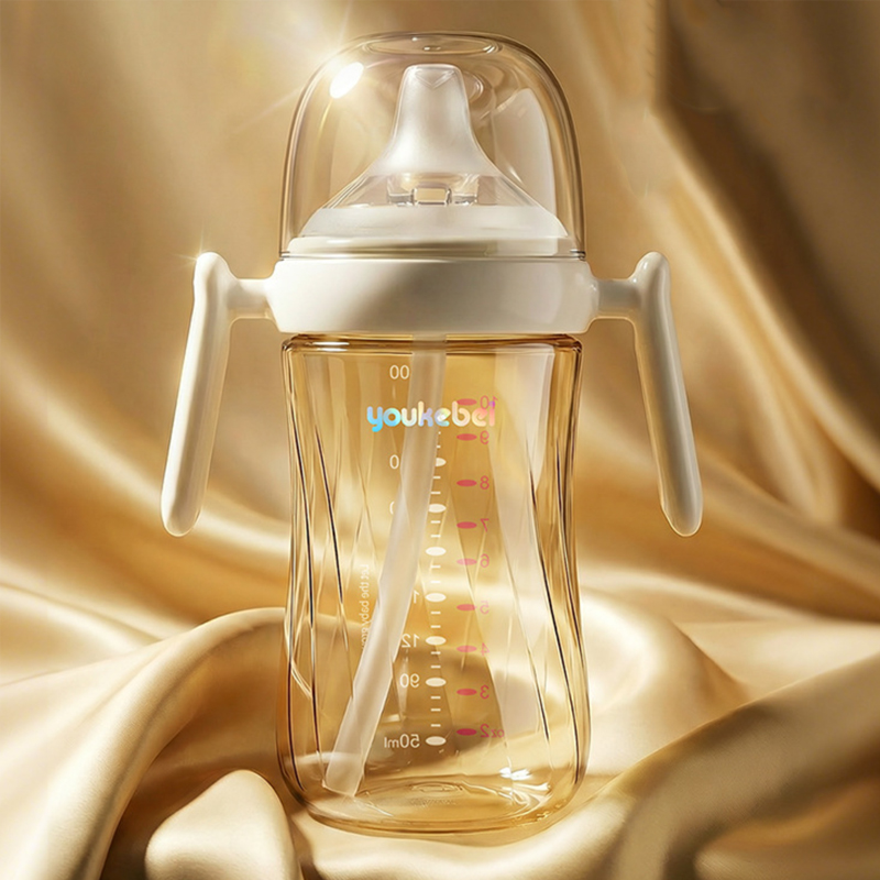 PPSU duckbill milk bottle/wide caliber milk with temperature sensitive scale to prevent choking 6 months over-image-1110964238