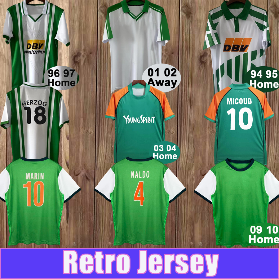 94 10 Werder Bremen Retro Mens Soccer Jerseys PFEIFENBERGER HERZOG AILTON ERNST Home Away Vintage Football Shirts Short Sleeve Uniforms-image-925013277
