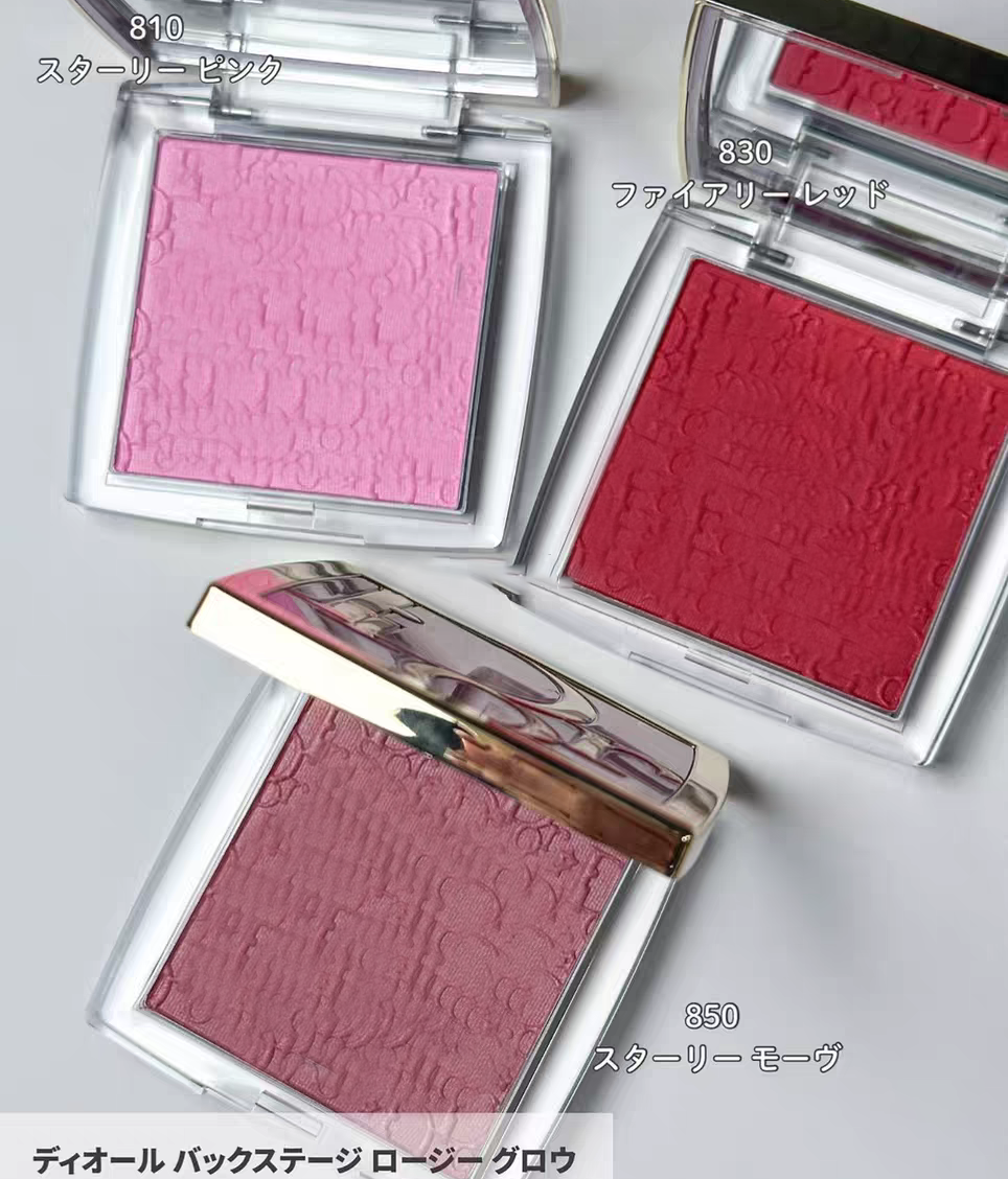 Face Blush 4.5g Backstage Rosy Glow Natural Blushes 810 Strarry Pink 830 Fiery Red 850 Starry Mauve 3 Colors Long Lasting Matte Face Cheek Blusher M