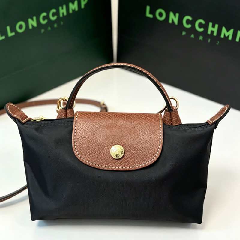 Designer Mini Nylon Tote Bag Foldable Lightweight Travel Brand Dumplings With Shoulder Strap Crossbody Bag Handbag Casual Small Purse for Daily