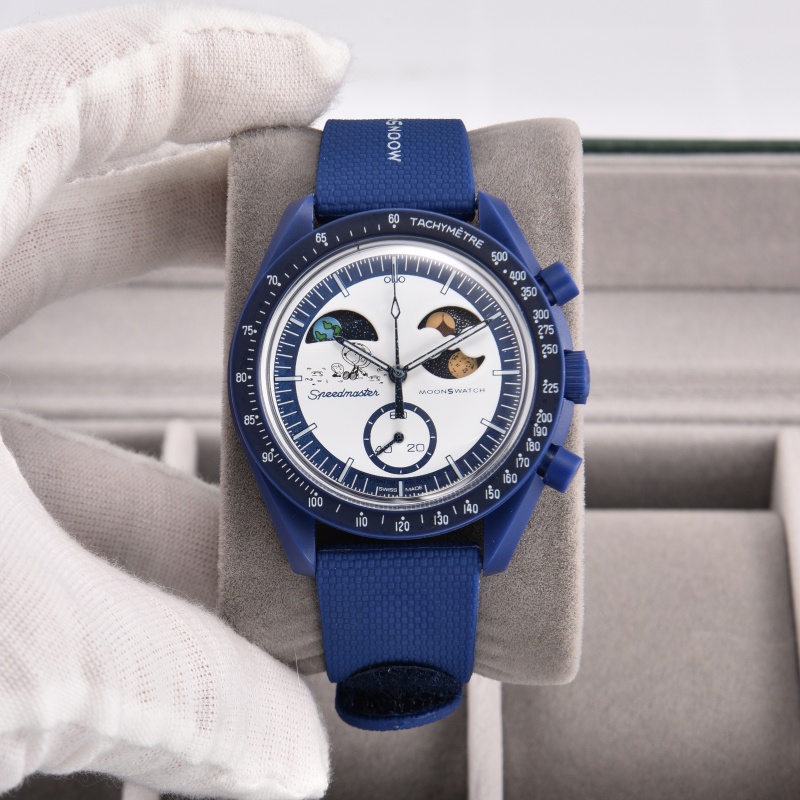 Hot Selling New 2026 Luxury Miss And Men's 42mm Mission To Mercury Watch Fashionable Chronograph Quartz Watches With Moon Phase Display Comes W