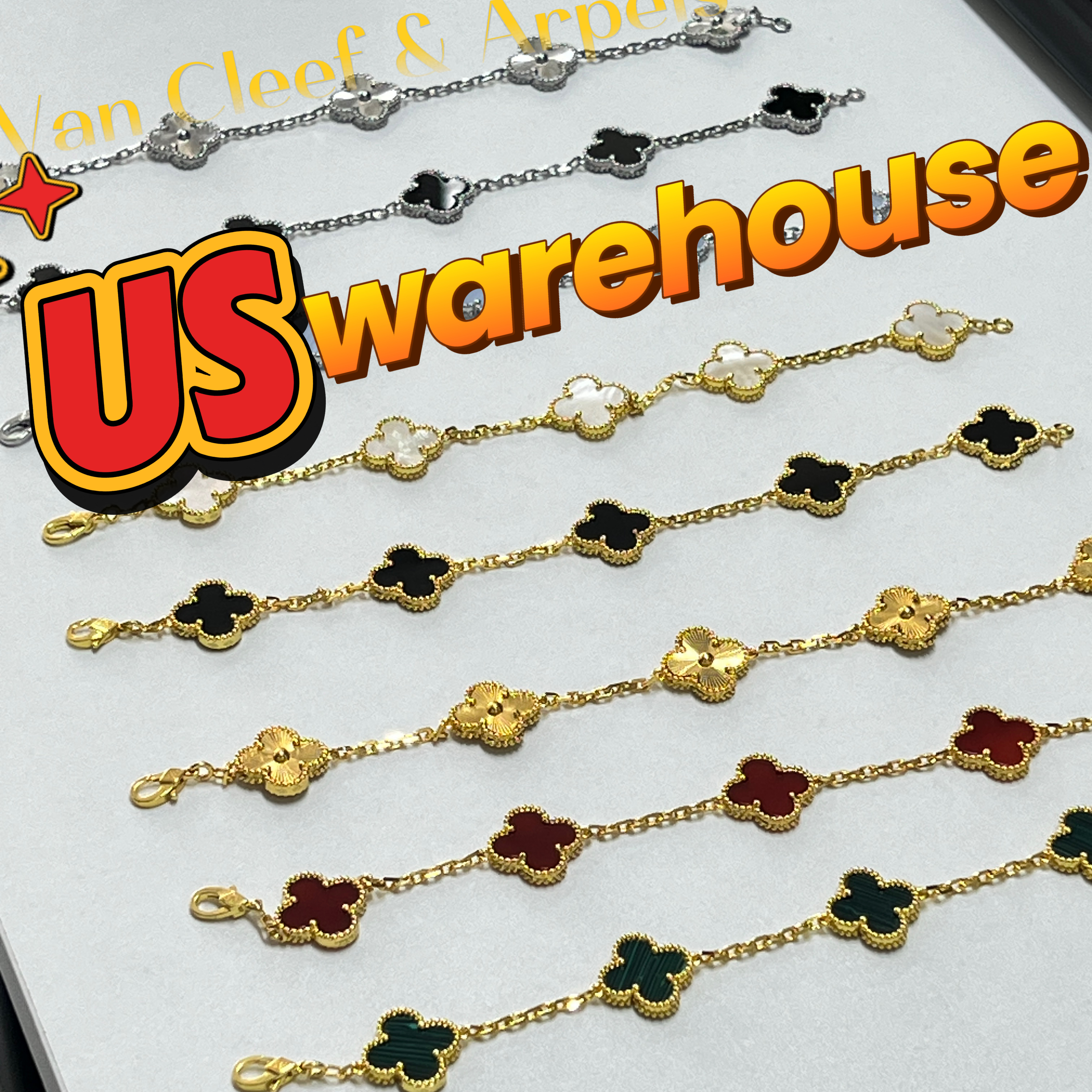 bracelet designer womens jewelry multicolor necklace women stainless steel four leaf clover jewelry handmade jewelry necklace flower