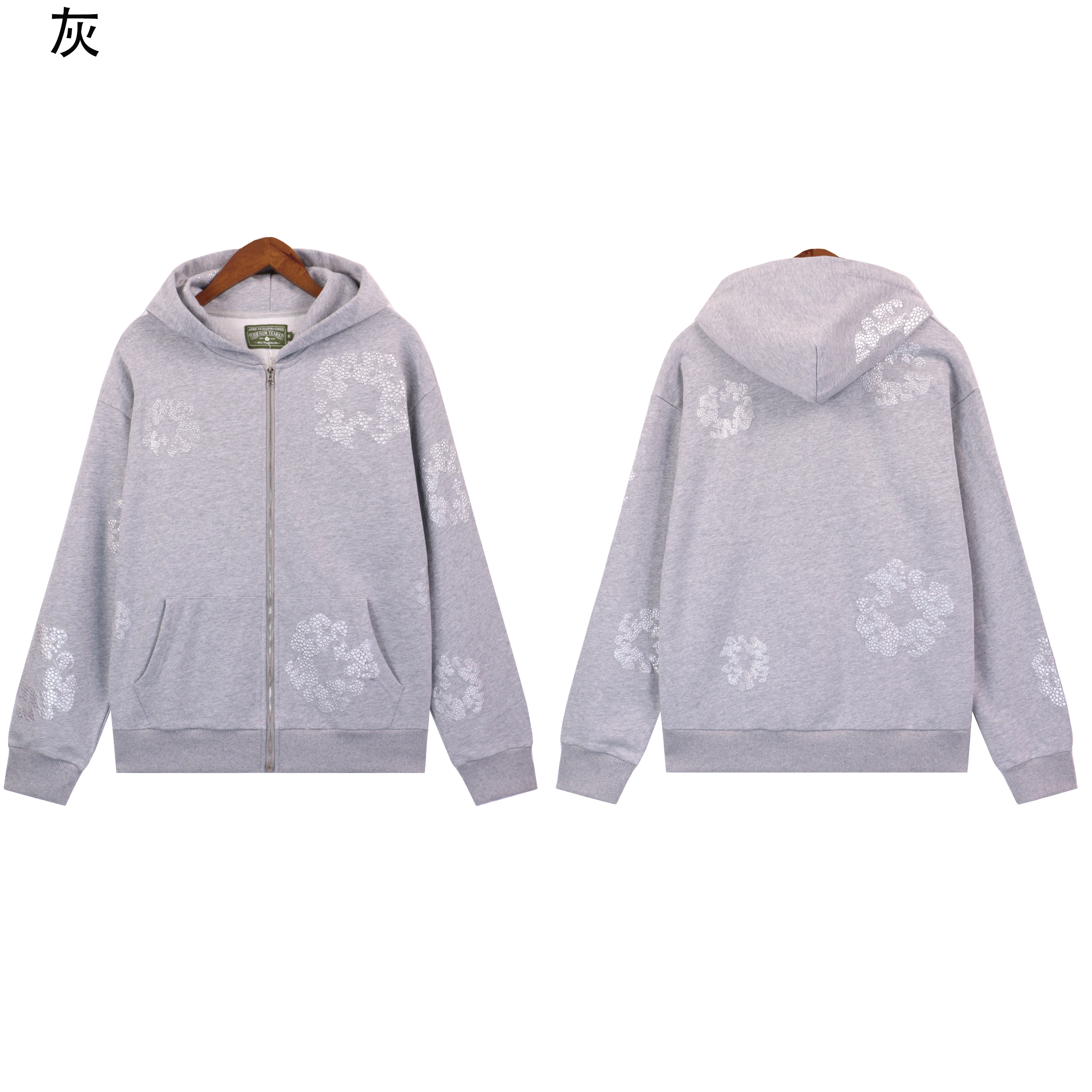 ASH Fashion shoes Style Kapok Washed Straight varsity Kapok Tidal Print Hoodie Sweater pants Size