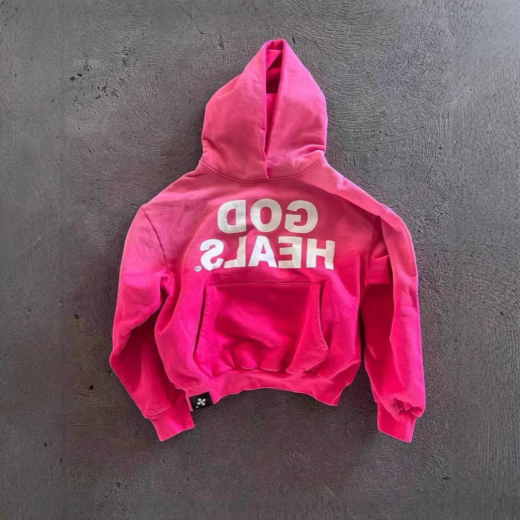 Winter Autumn Flce Lined Gradient Long Slve Letter Hoodie Womens Thickened Sweatshirt Hat Jacket from Mainland China S2606180YH1