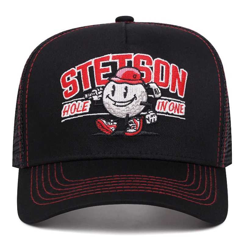 2025 Creative New Baseball STETSON Snowman Truck Mens Street Hip Hop Womens Outdoor Leisure Sunshade Mesh Hat Z260731