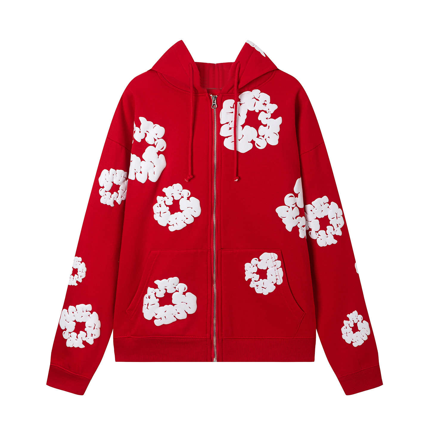 NEW ASH New Designer Men's and Women's Hoodie Sweatshirt Tears Style Kapok Washed Straight