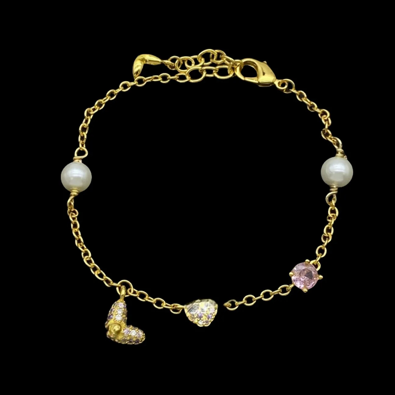 Bracelet pendentif lettre Vintage pour femmes, nouveau bracelet classique en or et argent, bijoux de mariage élégants avec boîte-cadeau