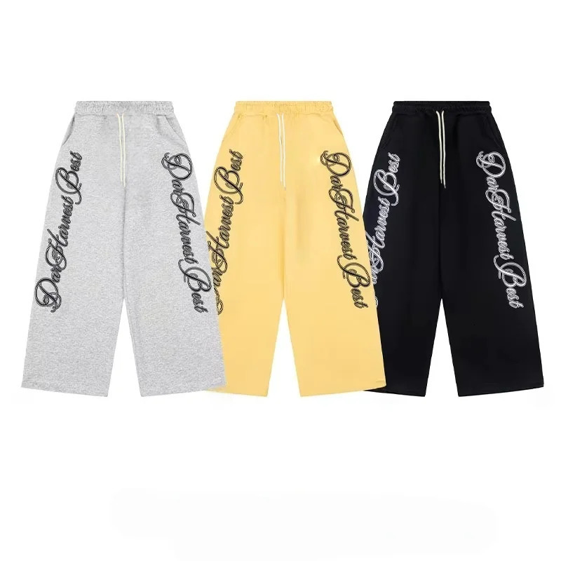 2026 Summer Fashion Mens Womens s Casual Gothic Sports Jogging Pants Straight Leg Oversized Street Jogging Pants 260616BJ