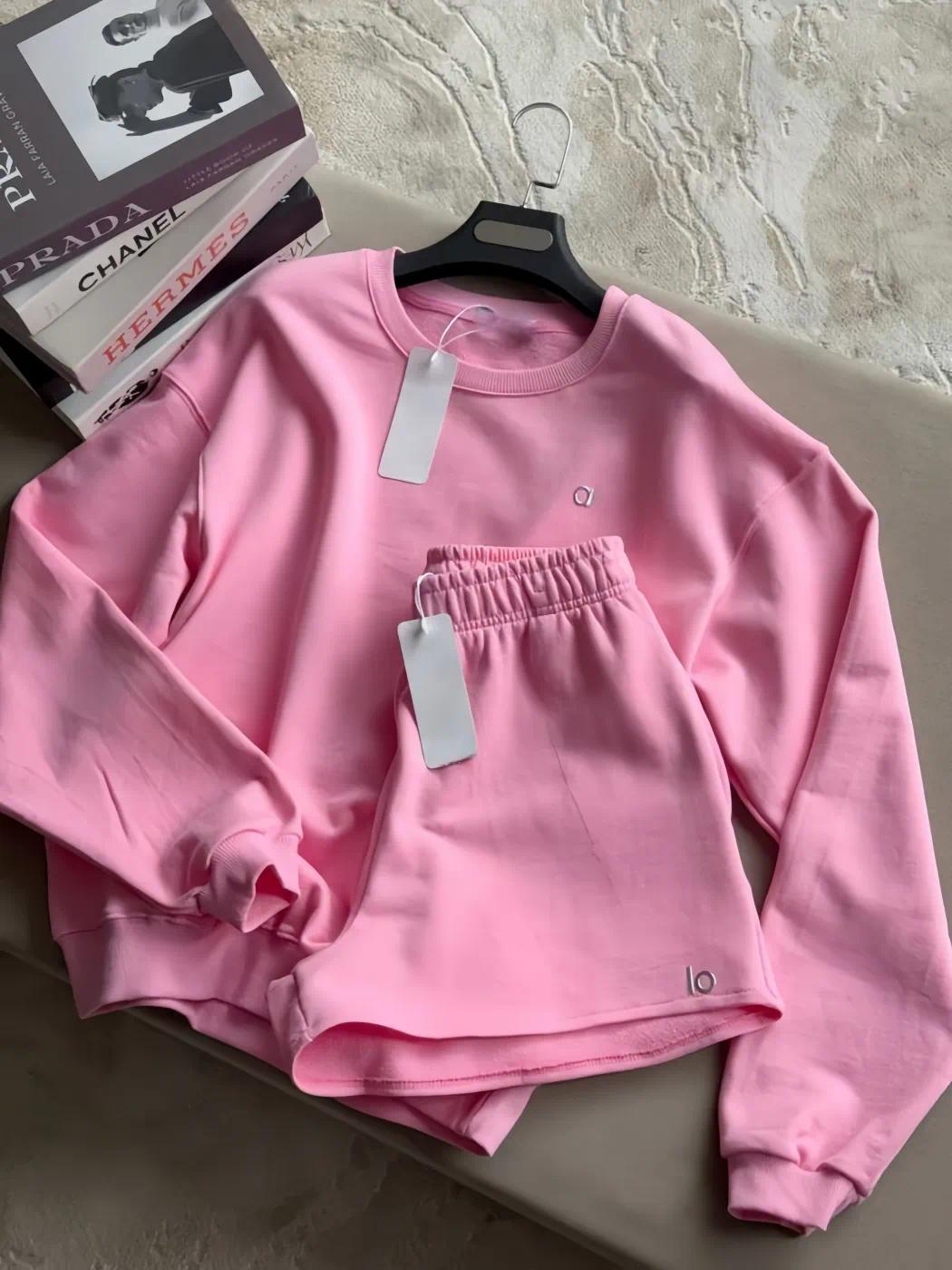 Femmes 2 pièces sport correspondant ensemble 3D argent Logo pull sweat shorts décontracté salle de sport Yoga quotidien vêtements de sport