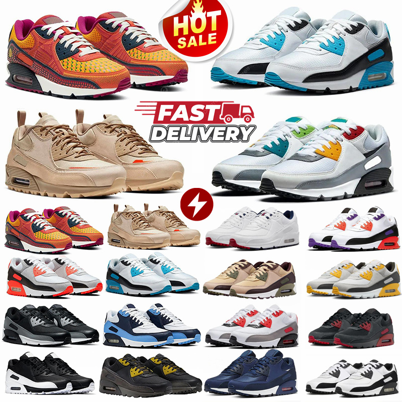 Baskets de créateur classiques des années 90, chaussures de course pour hommes et femmes, léopard rose Patta Waves, baskets en tissu respirant, e