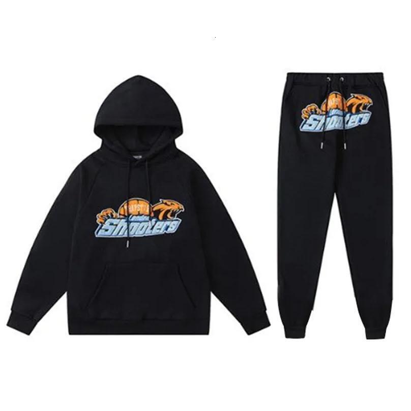 Trapity Starity Hoodie Mens Designer Trap Staritys Tracksuits Set Vintage Letter Graphic Shooter Sportswear Hoodie Trousers 2 Piece Suit Women Fashi