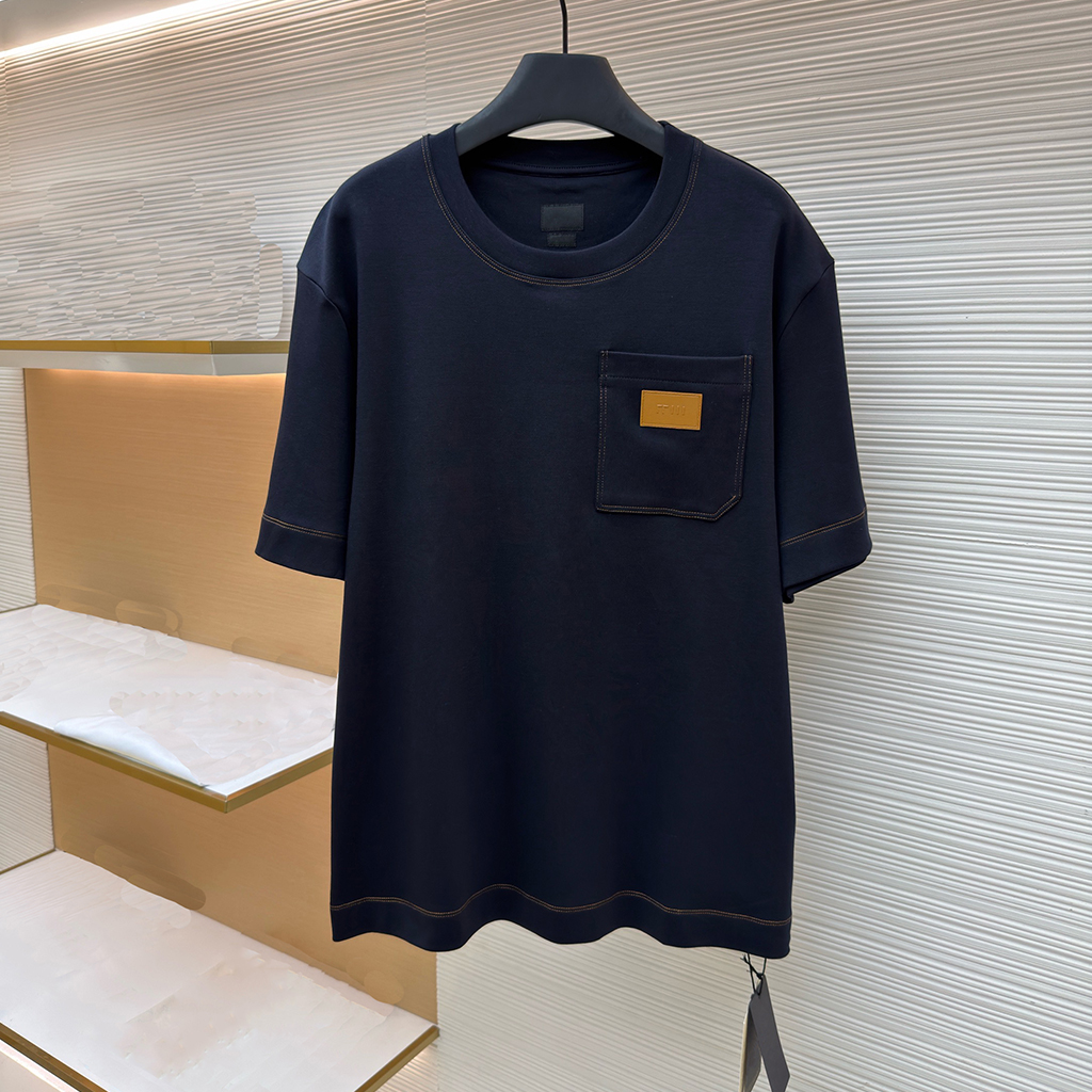 designer mens t shirt highquality men shirts man tees womens t shirt chest pocket letter short sleeved shirt fashionable daily wear european size to