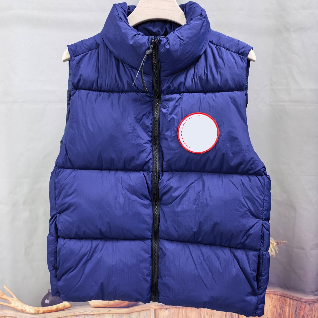 Designer Puffer Canada Jacket Goocepuffer Brand White Duck Down Men Winter Coat With Badge Quality Solid Color Sleeveless Down Jacket Canada Jacket
