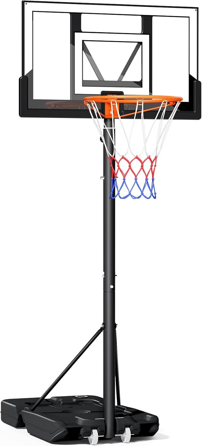 2026 new 2026 new Outdoor, 10FT Professional Portable Hoop for Kids Adults Youth, Basketball Stand with Wheels Sturdy Backboard Adjustable