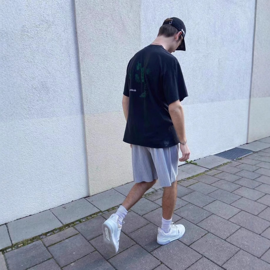 Pantalon pour hommes de haute qualité hommes femmes pantalons de survêtement plissés Joggers cordon droit mode décontracté été pantalon en soie g