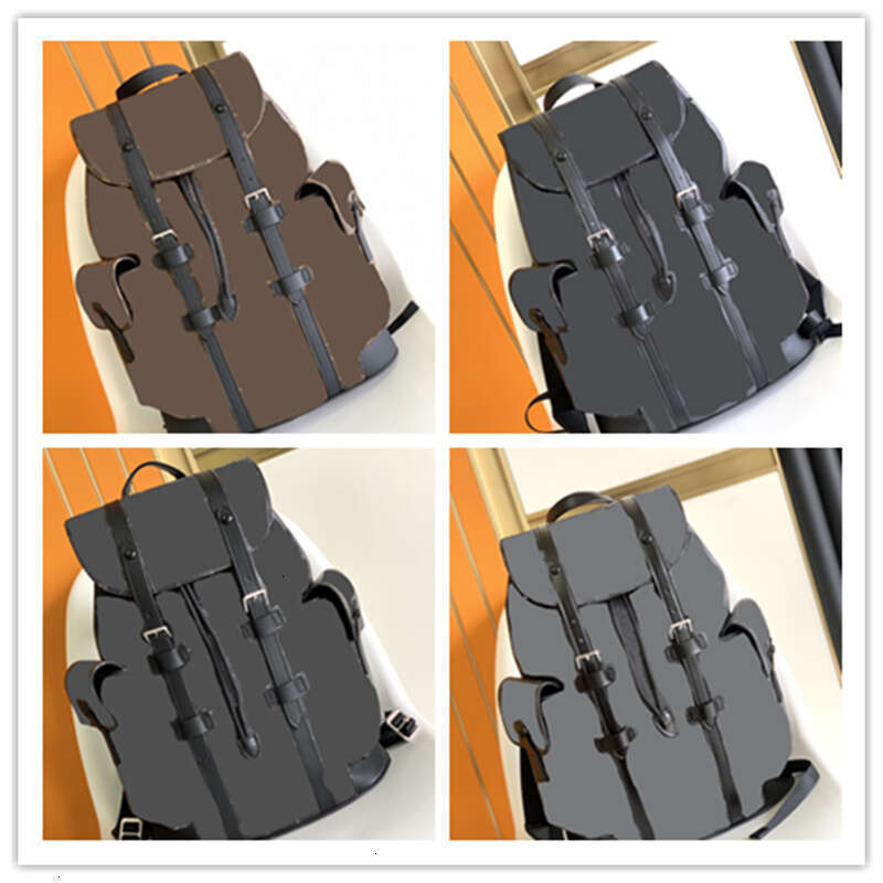 Free Shipping Designer Luxury Back pack Mens Black Grey Brown PM Backpack 7A TOP Quality