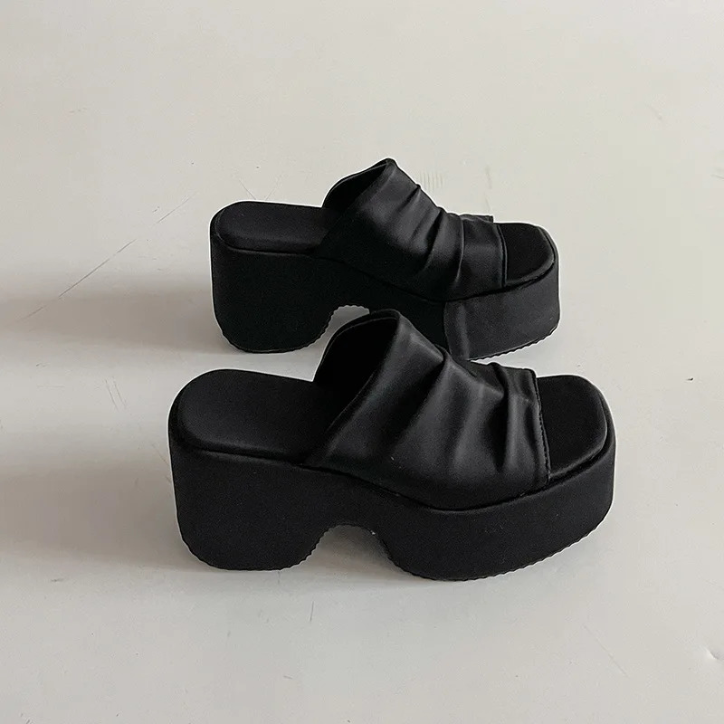 2026 Leopard Print ned Wedge Sandals for Women Summer Outdoor Beach Thick Soled Fashion Sexy High-heeled Cool Slippers 260612BJ