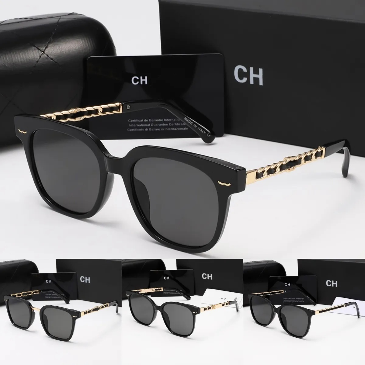 Luxury designer Sunglasses for women Fashion Eyewear Geometric Cat Eye Frame Slim Temple Black Silver Retro High end Shades UV400 Sun Glasses With b