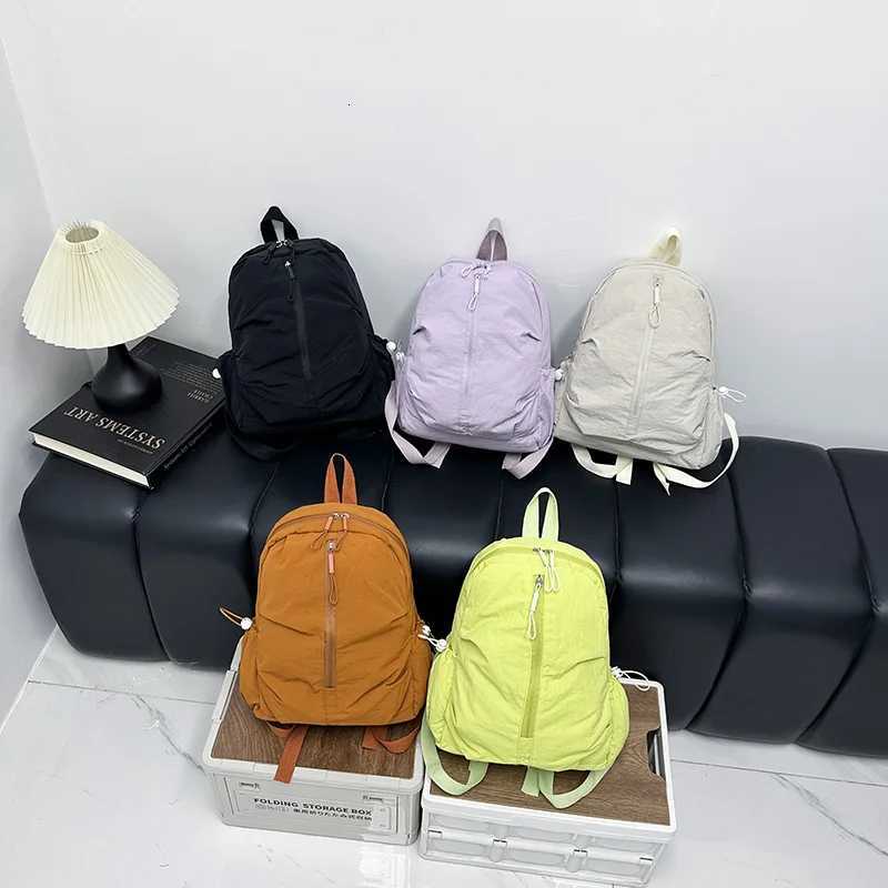 Bkpk New Nylon Designer Casual 2026 Travel Daily Use Bkpk Large Capity Sool Bkpk St Pleated Multi-Color Bkpk J260618 M260805
