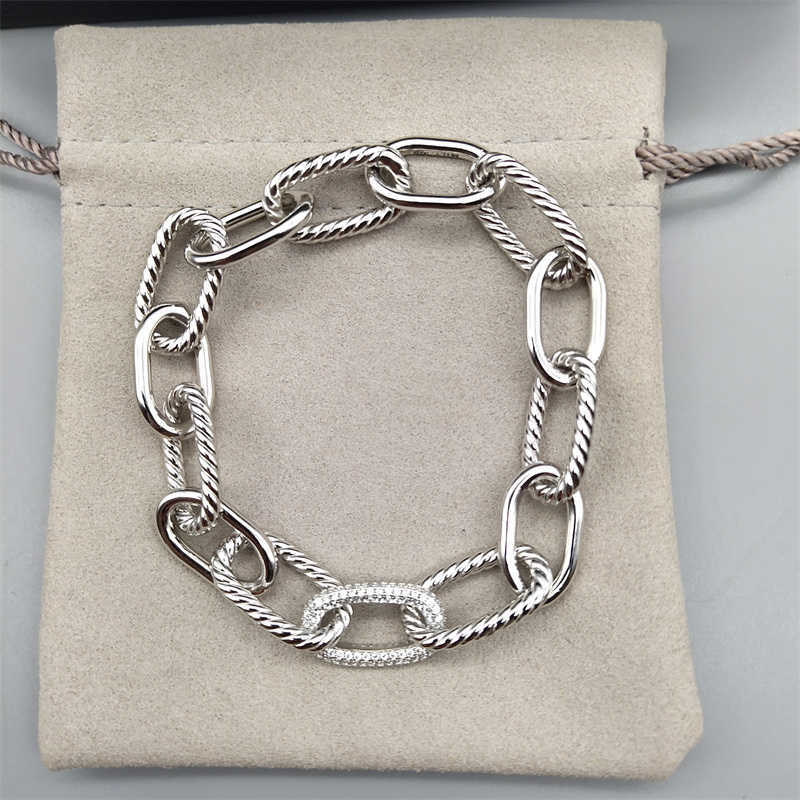 Luxury Bracelet Bracelets Bangle Wristband 8/11MM diamond Chain 925 silver Designer Jewelry chains for men women Fashion Lover engagement Gift Whole