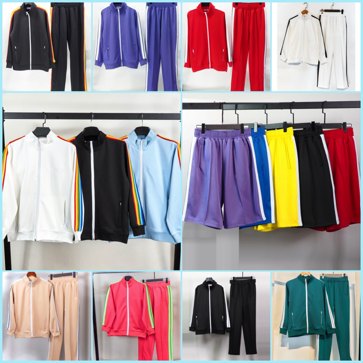 designer mens tracksui ange zipper jackets and sport pants tracksuit sets woman tracksuits jogger leisure trousers track suits pant shorts Size S-XL