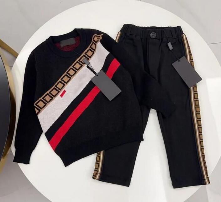 kids Sweater pants set toddlers clothing baby sets children boys girls clothes spring autumn winter Youth clothes Soft breathable set F1