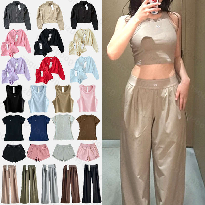 Set da palestra per yoga alolynessities Donna Uomo Pantaloncini Felpa Pullover Giacca Set Moda casual 3D Argento Logo alolynessities Set Abbigliamen