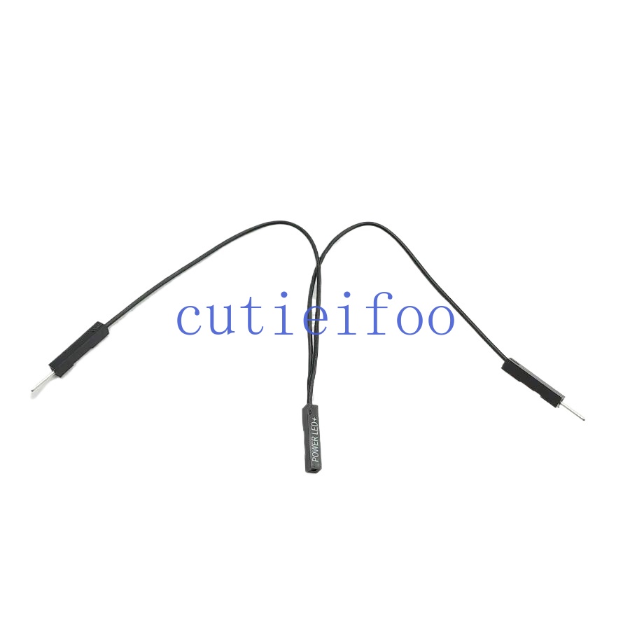 10 pièces/lot LED d'alimentation de la carte mère + câble 1 broche 1 à 2 répartiteur Support Double interrupteur de démarrage