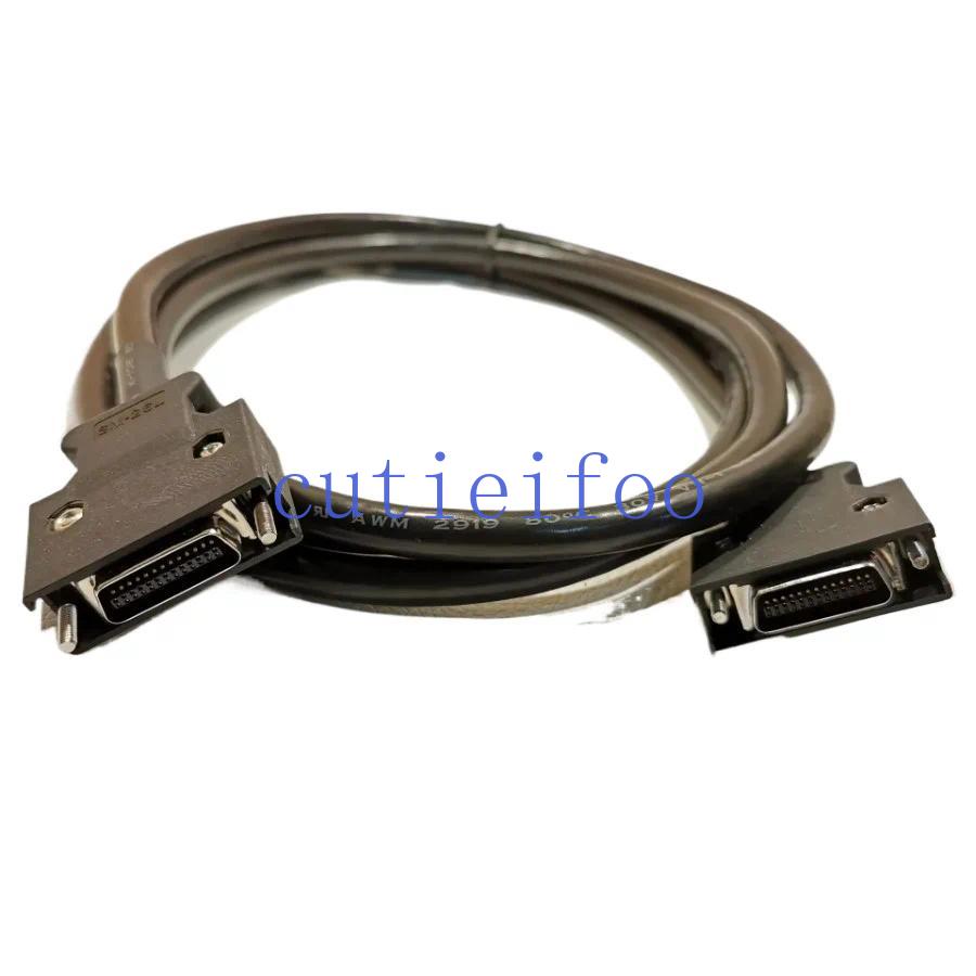 New SCSI CN26 26Pin Male Data Extension Cable Panel Mount with Screws Black 2M-image-1111349853