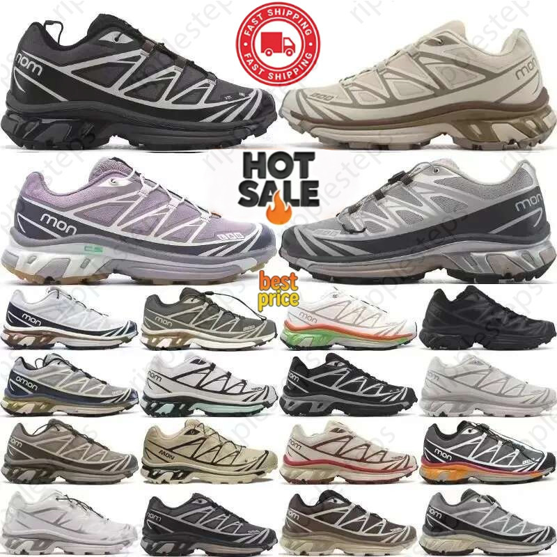 Salomoms XT6 Shoes Gortex Designer Running Shoes Waterproof Trail Breathable Mesh Non Slip Outdoor Hiking Trekking Sneakers Men Women Sports Trainer