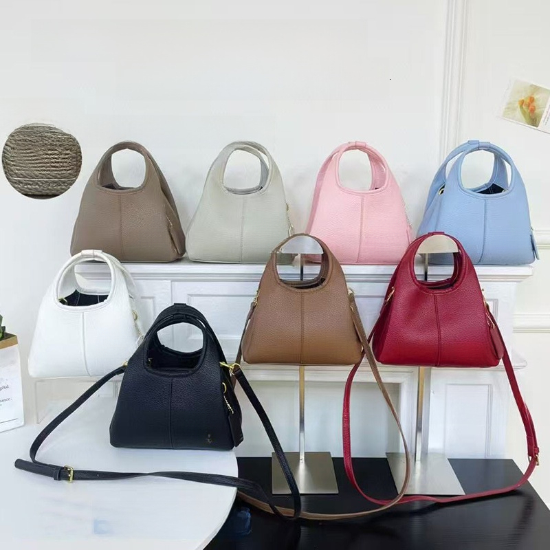 Designer Shoulder Bags for Women Retro Handbag Vintage Leather Basket Crossbody Bag Minimalist Style Casual Bags