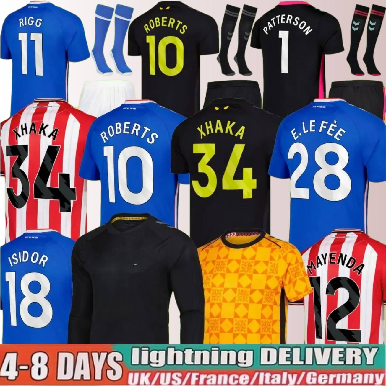 sunderland 26 27 soccer jersey Isidor AWAY FINAL Remembrance Retro Mayenda Rigg JOBE ROBERTS ba CLarke Ekwah 2025 2026 football shirts top men kids
