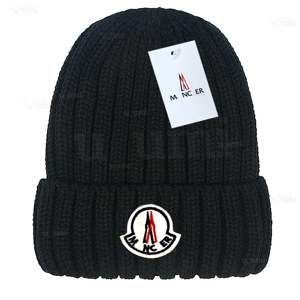Designer Ribbed Knit Beanie Patch Wool Cashmere Blend Cuffed Winter Hat Thermal Warm Outdoor Ski Snowboard Streetwear Luxury Skull Cap Unisex For Me