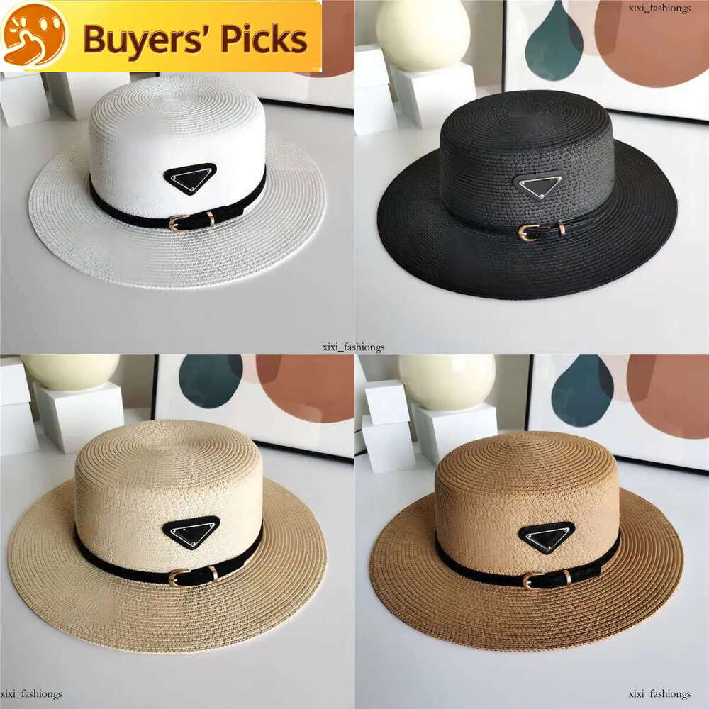 Fashion Brand Sunshade Hat Summer Men Women Straw Casual Protection Beach Personality Wide Brim Sun Hats Multiple Styles