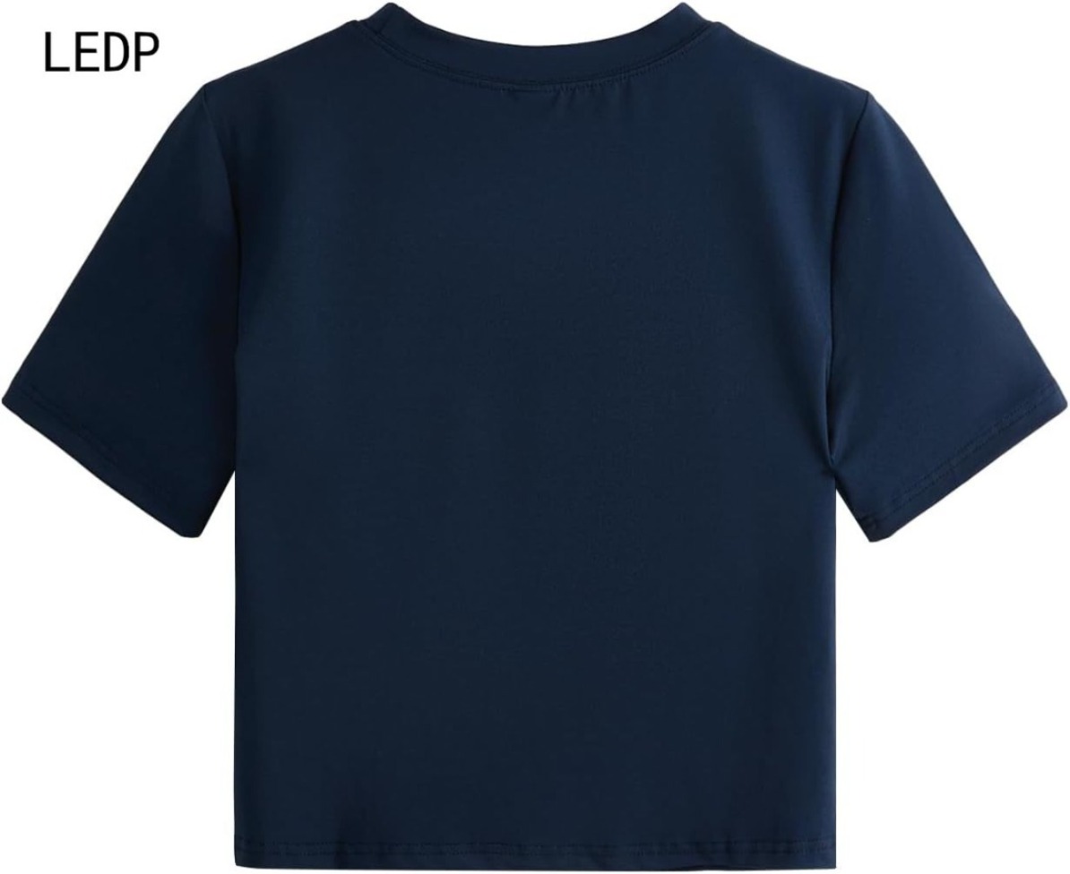 289883 T-shirt à col photosynthétique chlorophylle pour femme, grande taille, revêtement sensible à la lumière, changement de couleur, course mat