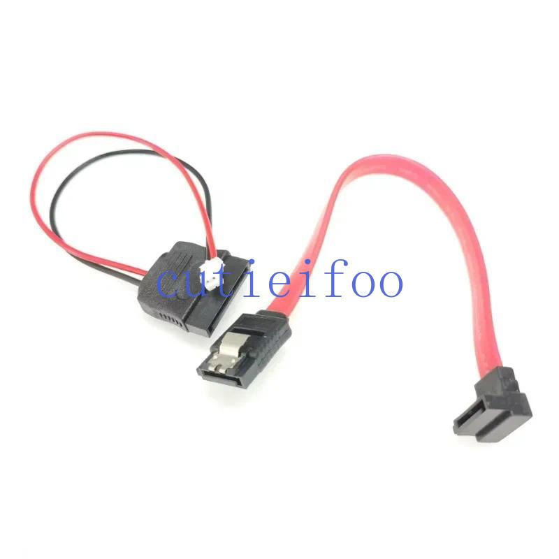 2Pin Female to SATA Power 90 Degree Data Cable for Computer PC Mini Chassiss Host Case ITX Motherboard SSD HDD Hard Disk-image-1111350265