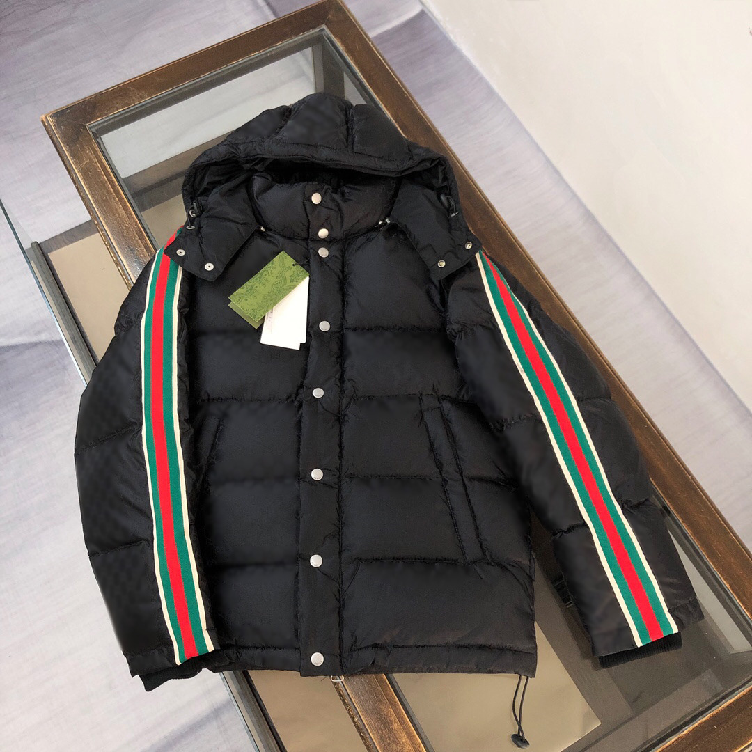 Men's plus size Outerwear Coats Down Jacket designer jacket hoodie suit hooded casual fashion color stripe printing top quality wild breathable