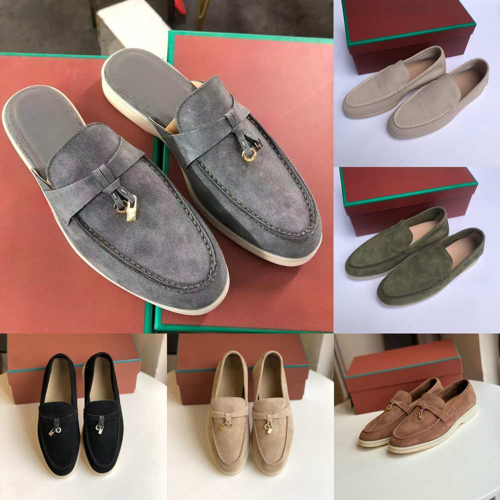 designer shoes luxury highquality slipon suede game job loafer calfskin genuine leather women casual julian like loafer party size 3545 women shoes